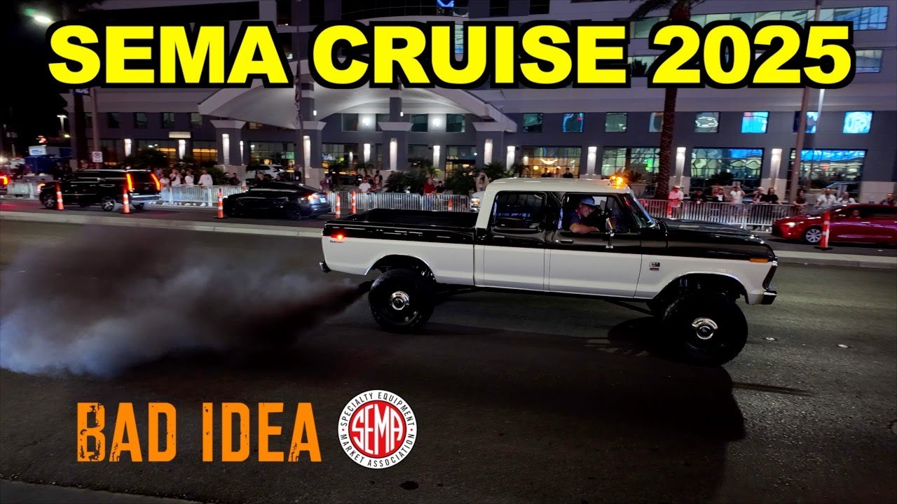 SEMA Cruise | CRAZIEST Cars Leave SEMA
