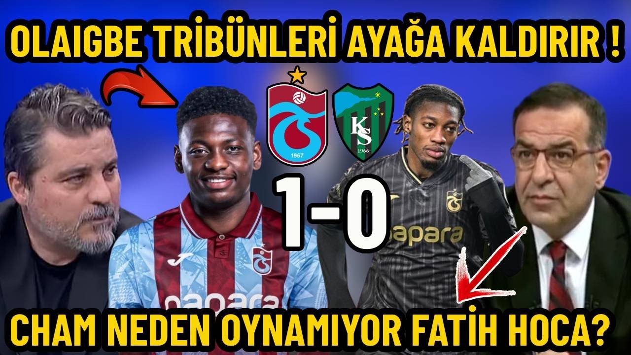 Tarık Üstün - Olaigbe Tribünleri Ayağa Kaldırır ! Trabzonspor 1 - 0 Kocaelispor Maçı Yorumları !