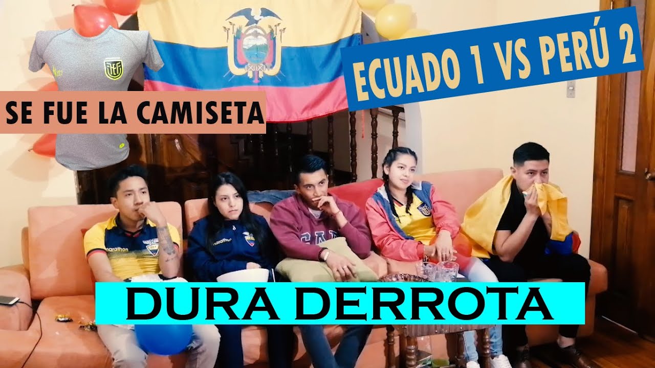Reacción del partido ECUADOR (1) vs PERU (2)