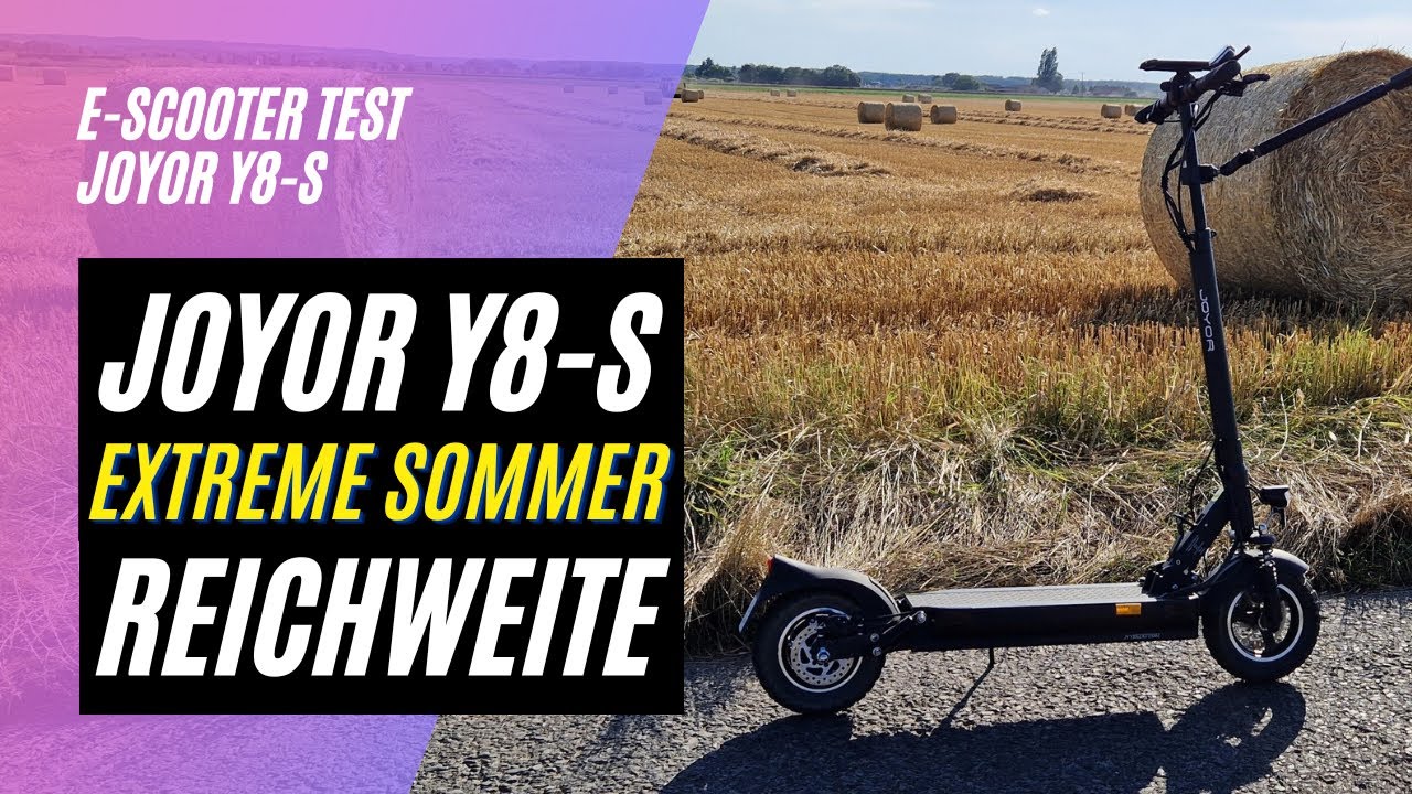 🛴 Joyor Y8-S 🏆 Sommer Reichweitentest (48V, 26AH, 500W)