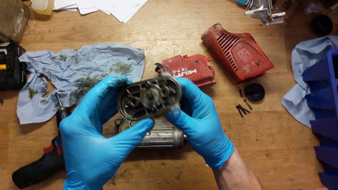 How to disassemble and find problem in for Hilti TE 7 C rotary hammer drill