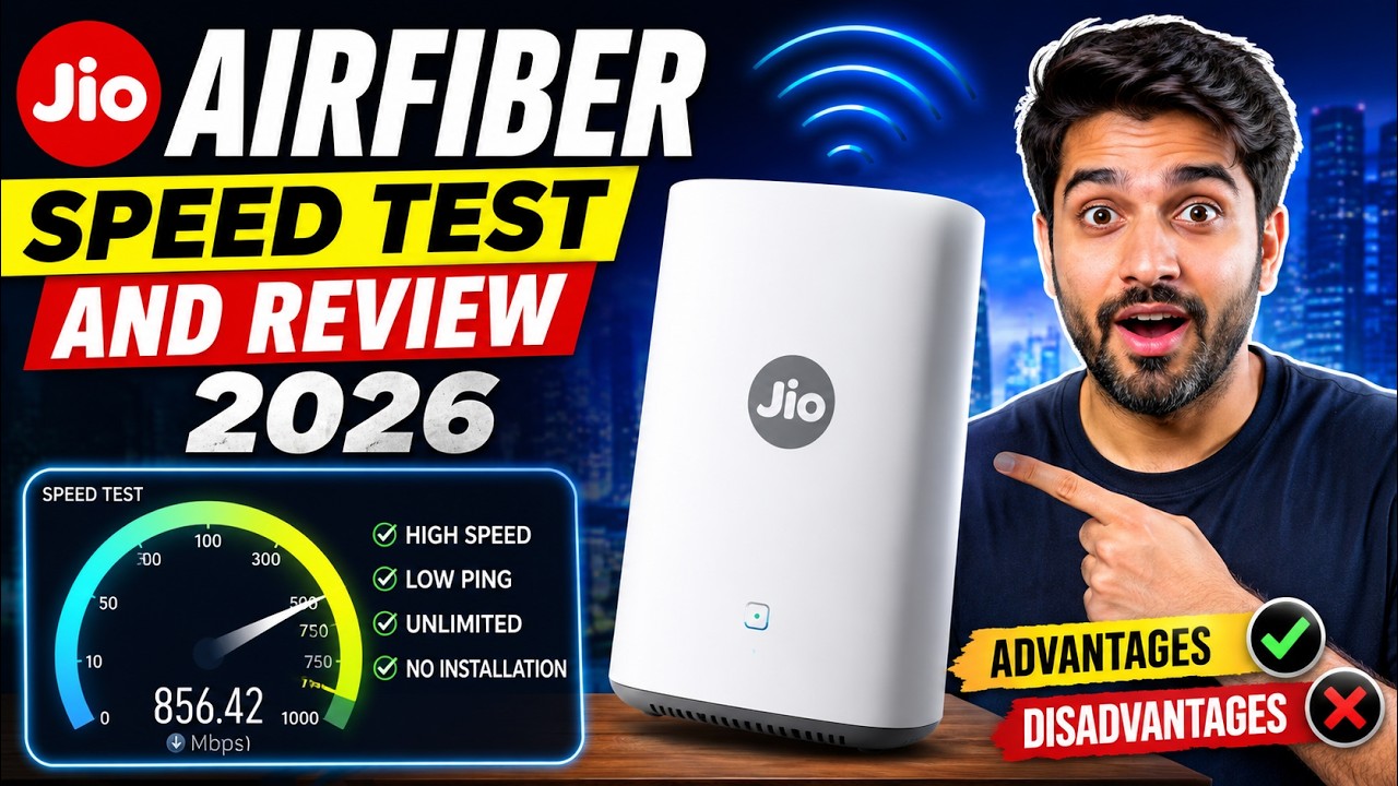 Jio AirFiber Speed Test and Review 2026