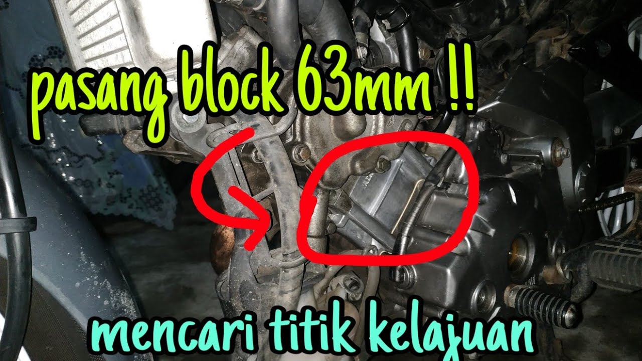 buka block standard, pasang block 63mm | 135lc