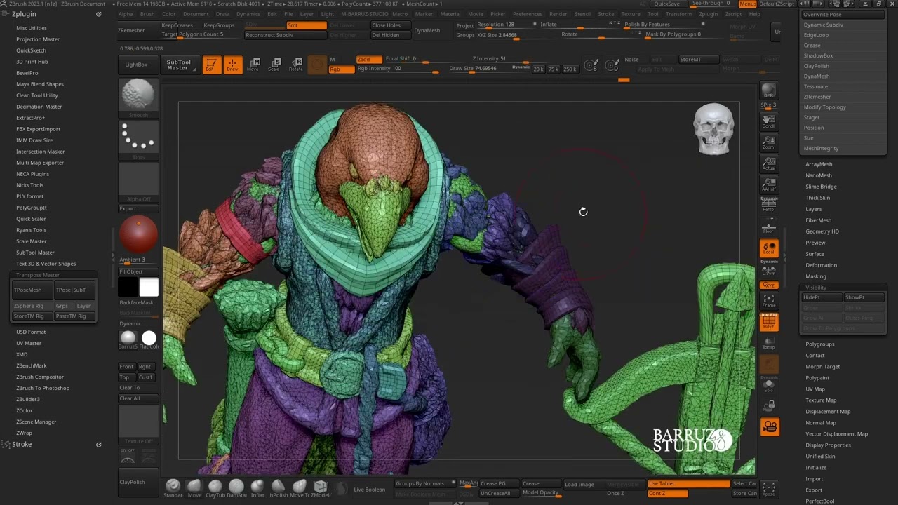 Cómo posar modelos complejos en Zbrush con Proxy Pose