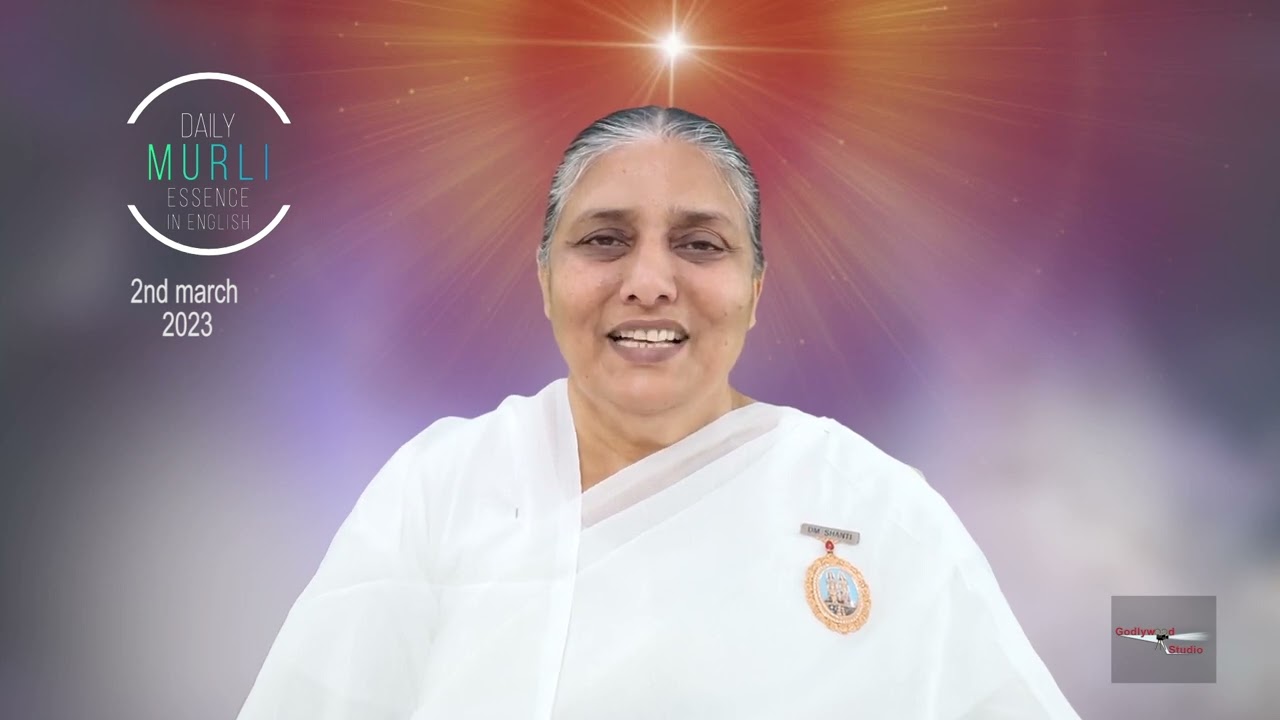 English Murli in Essence 2nd March 2023 | Brahmakumaris | Godlywoodstudio | Usha Didi |