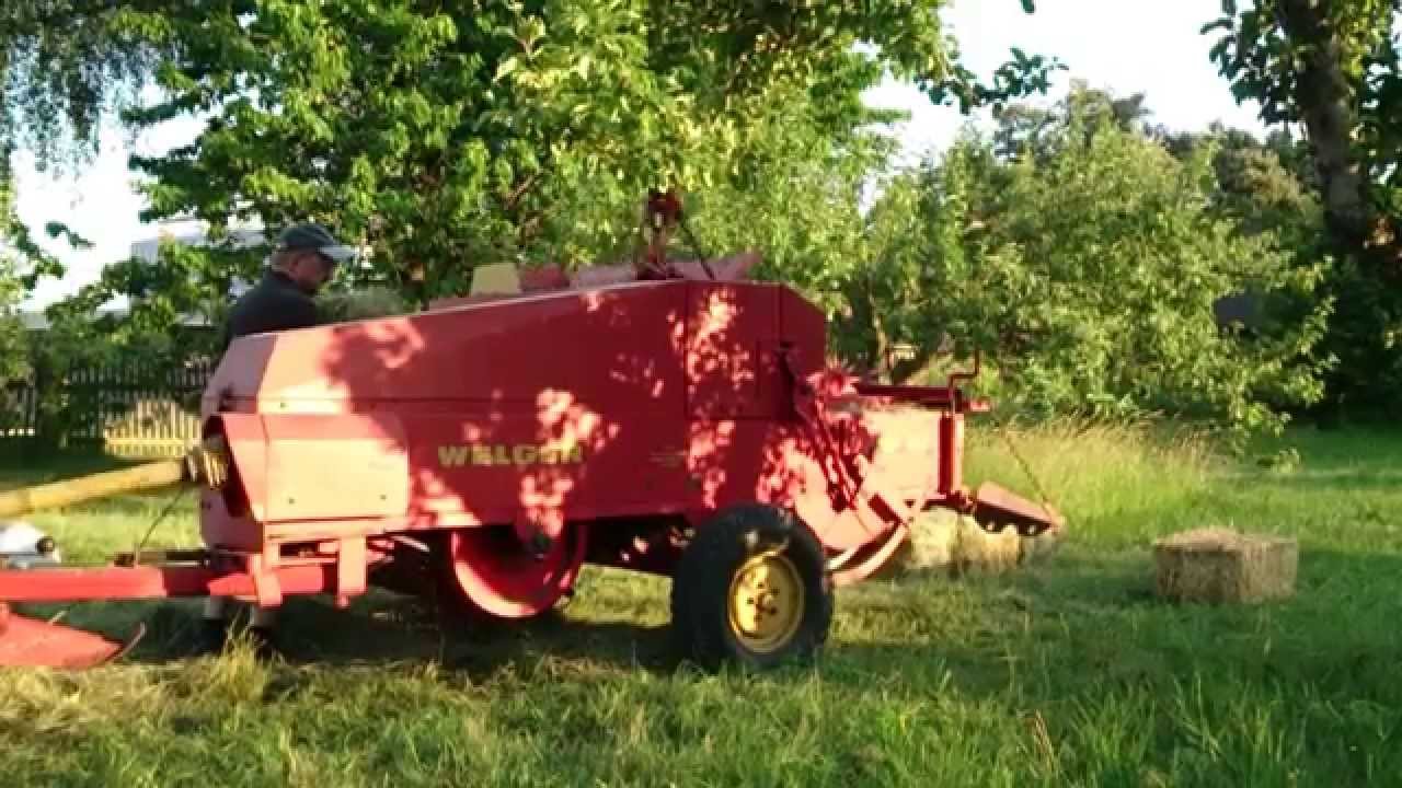 Deutz D 30 mit Welger Ap 41 das erste mal 2015 test