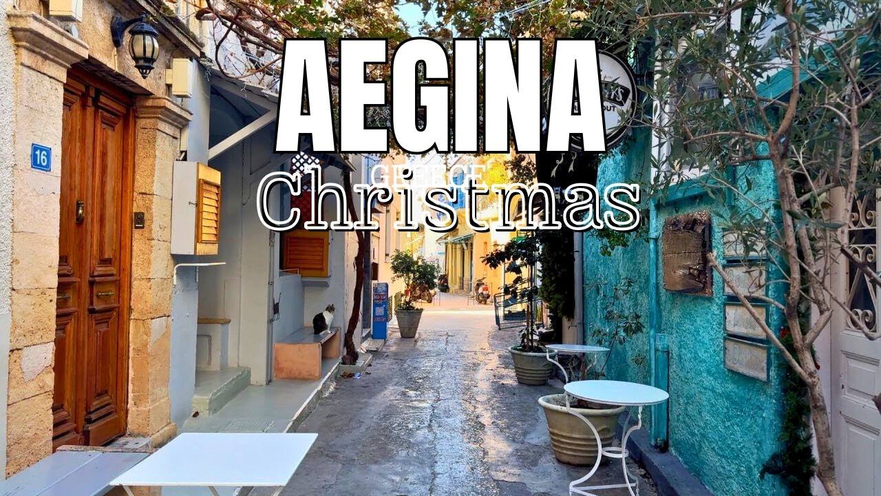 Explore the Stunning Aegina Island Christmas (Greece) | Walking Tour in a Mediterranean Paradise”