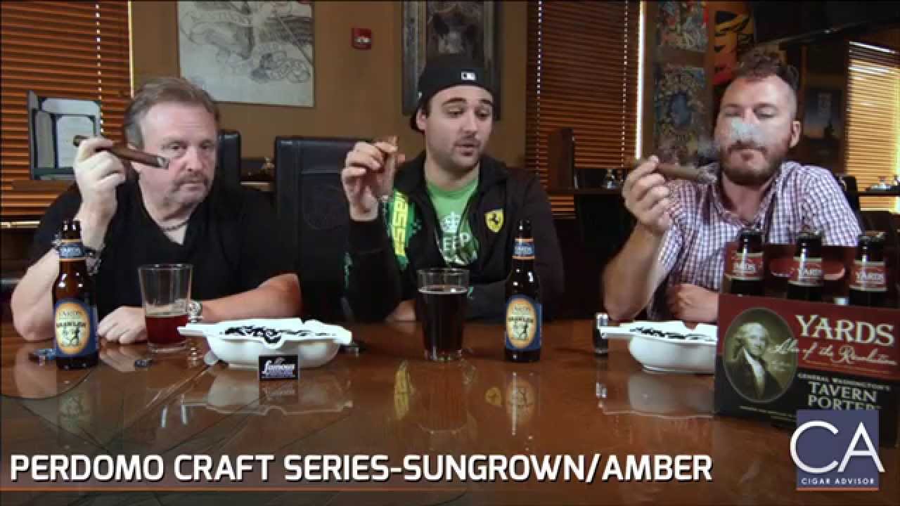 Perdomo Sungrown Amber with Yards Brawler - Cigar & Craft Beer Pairing