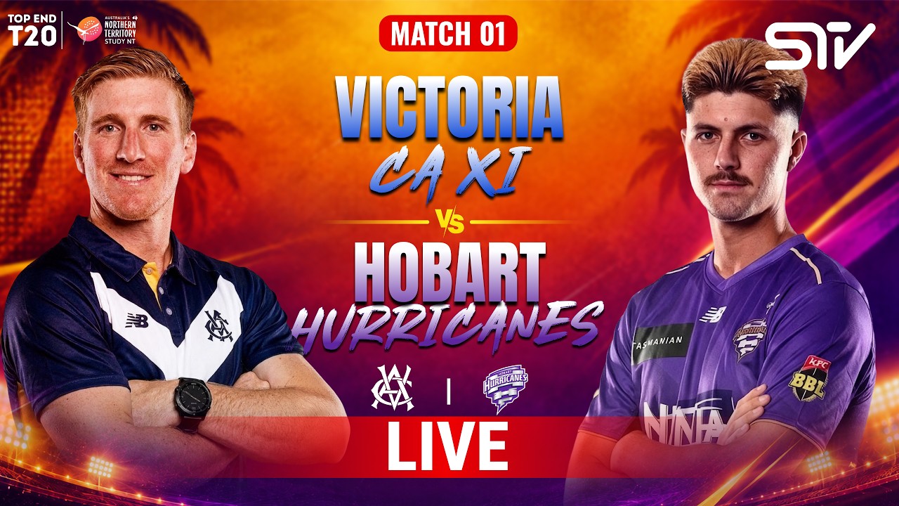 LIVE | Victoria vs Hurricanes | Match 1 | TIO Stadium | Top End T20 Series 2026 | ZP1H