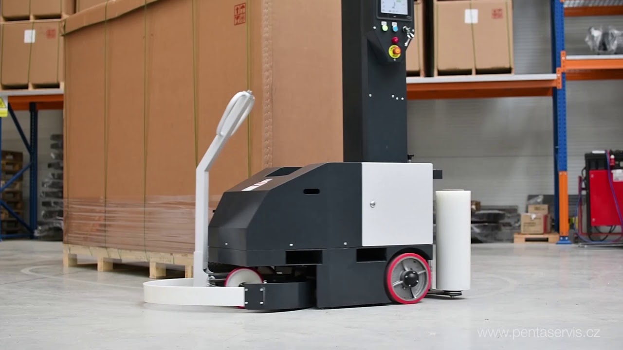Ov&iacute;jec&iacute; robot Robowrap - ov&iacute;jen&iacute; rozměrn&eacute;ho zbož&iacute;