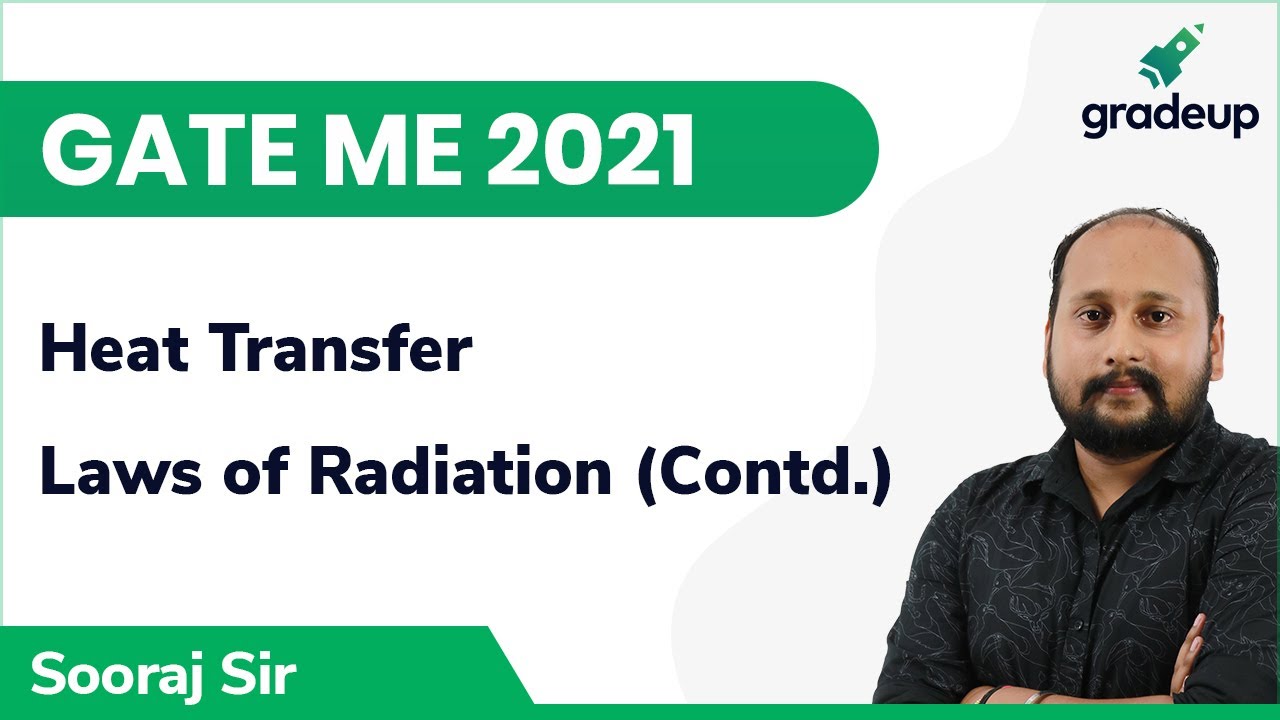 Laws of Radiation (Cont...) | Radiation | GATE ME 2021 | Heat Transfer | Gradeup