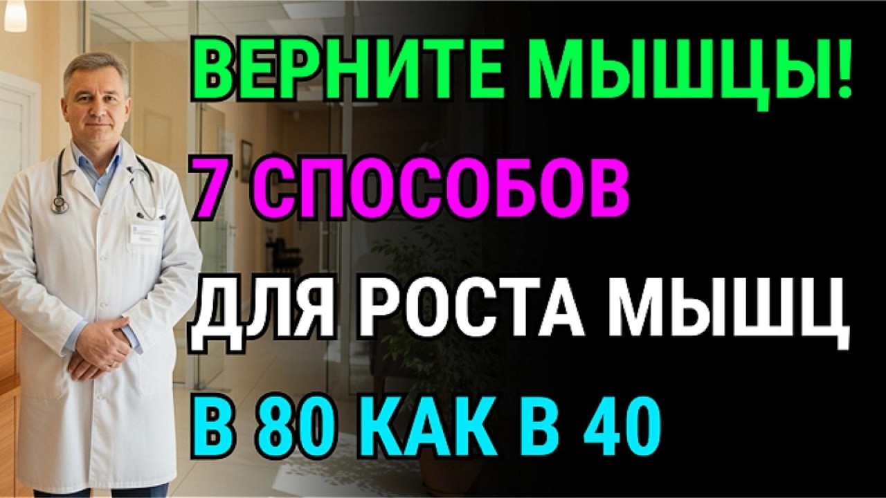 Потеря мышц обратима! Учёные назвали 7 способов вернуть силу и жить без помощи в старости.
