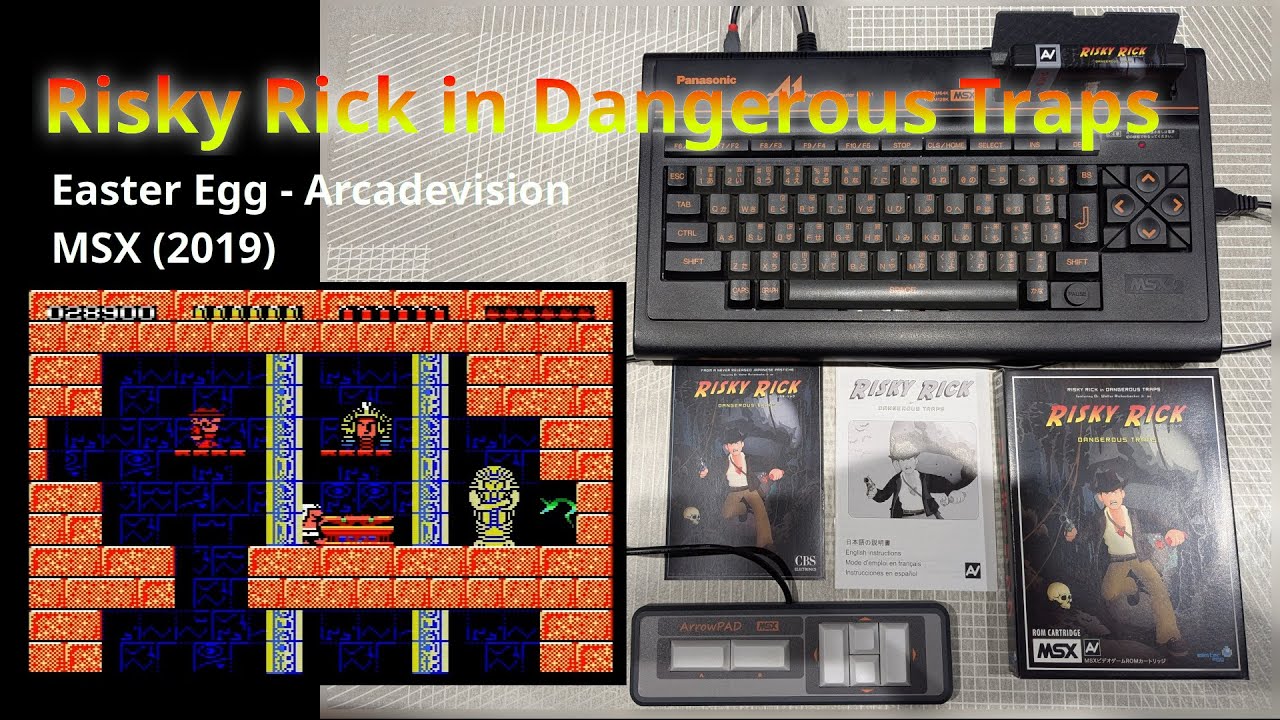 Risky Rick in Dangerous Traps (MSX)(Easter Egg - Arcadevision)(MSX2 Panasonic FS-A1)(Completado)