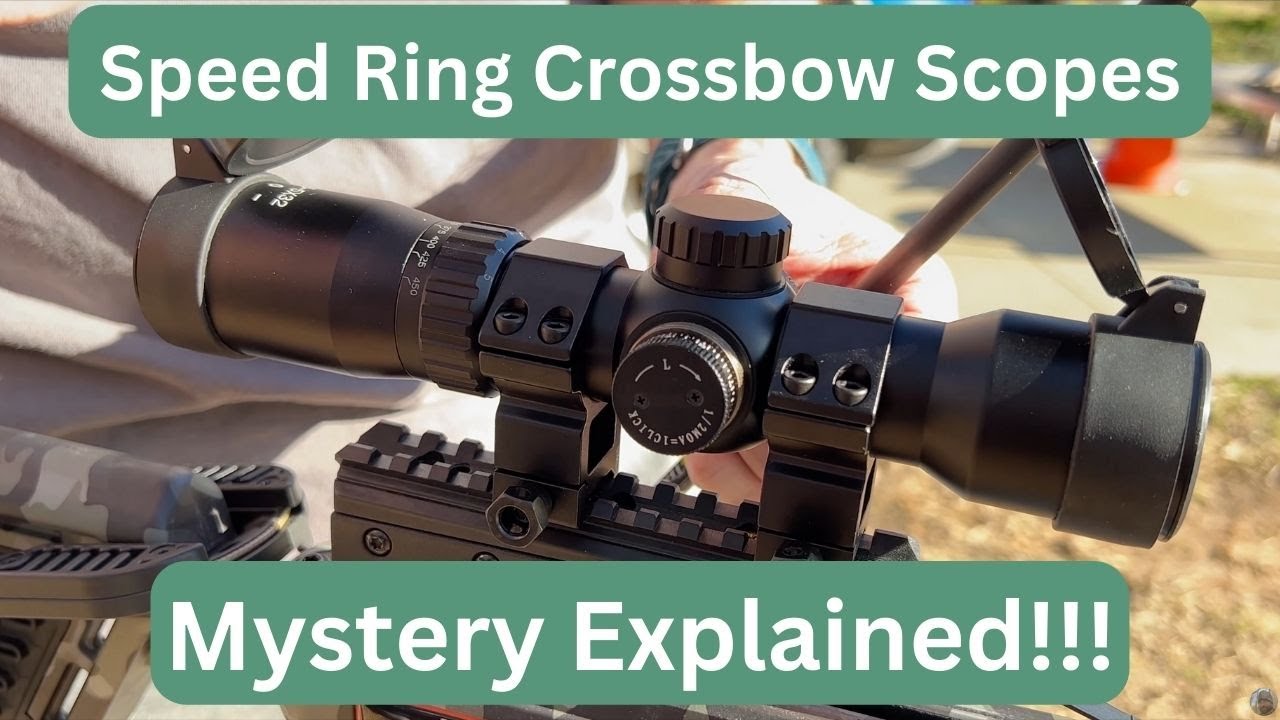 How to Sight in a Speed Ring / Variable Speed Crossbow Scope (Beginner Step by Step Guide)