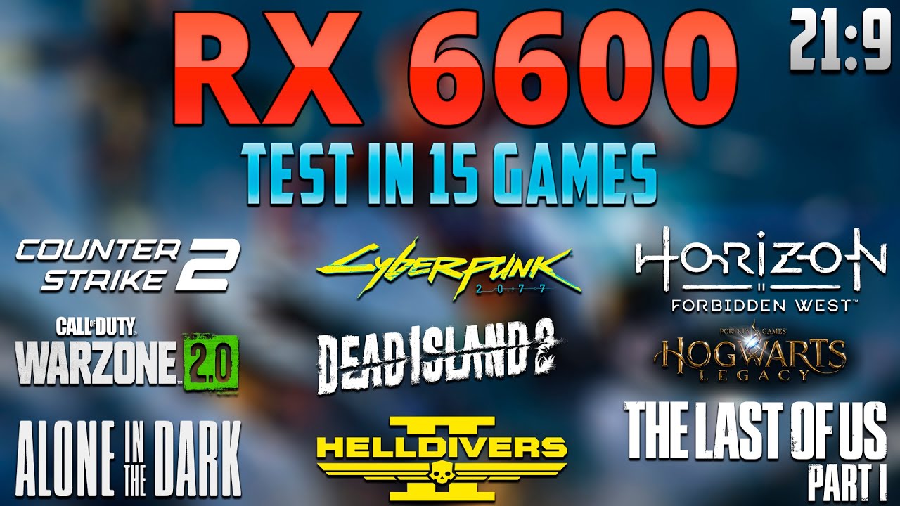 RX 6600 Benchmarked : 15 Games on UltraWide! (2560x1080)