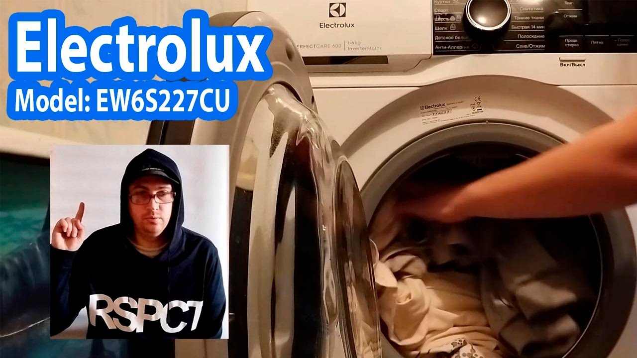 Electrolux model EW6S227CU — Full wash cycle 40°C, 800 rpm + rinse | ASMR