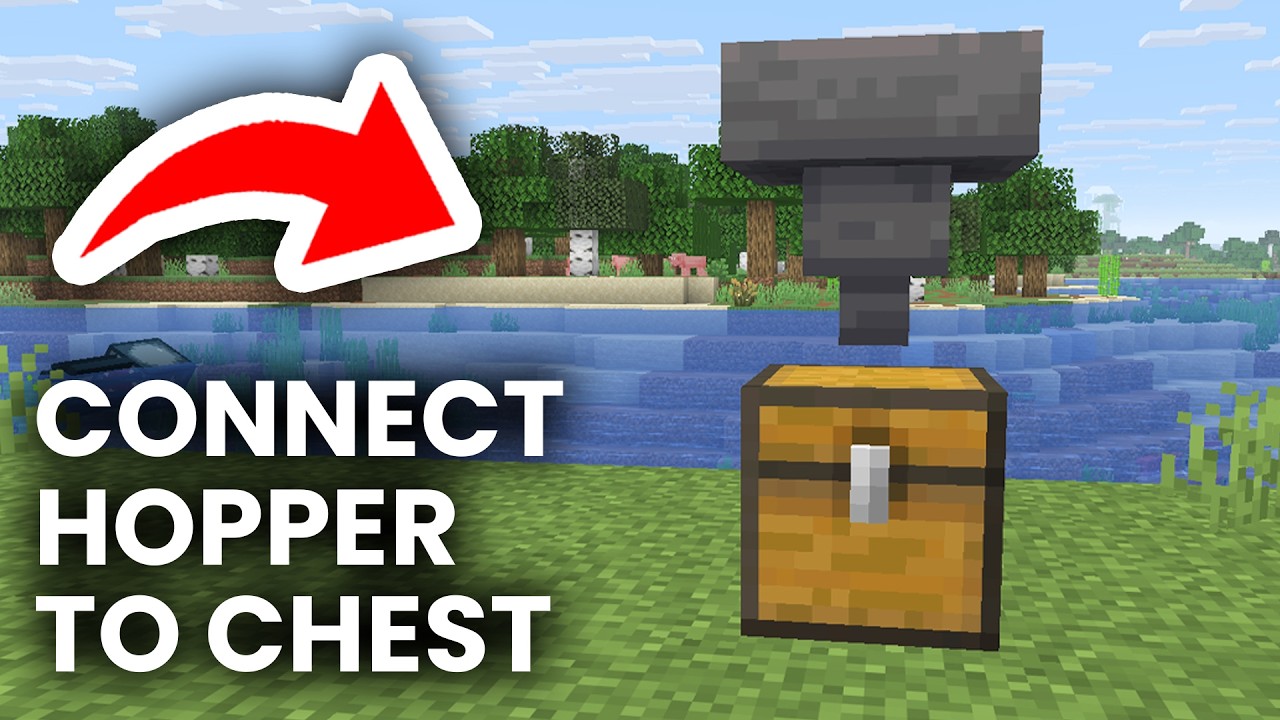 How To Connect Hopper To Chest - Minecraft Guide