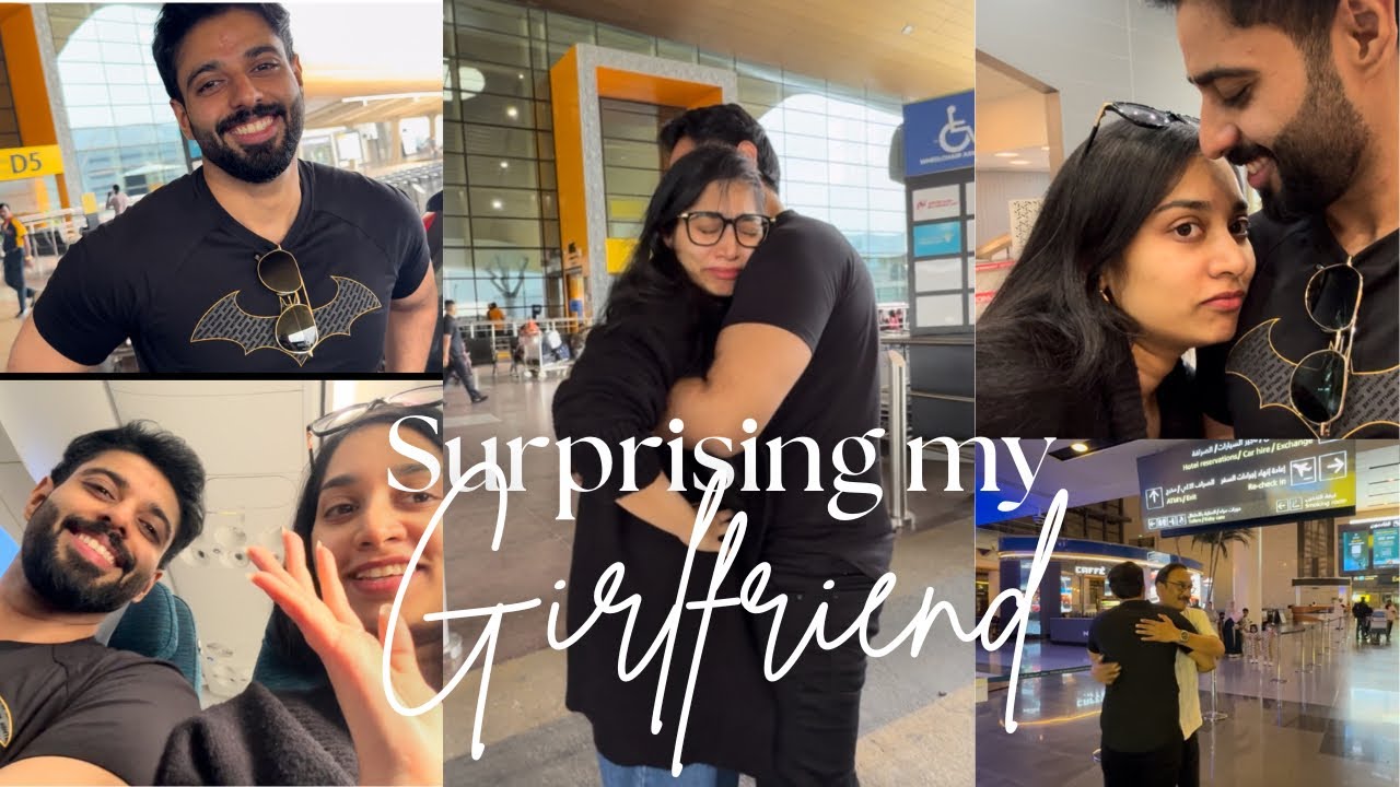✨Airport Surprise 🥹✈️ | Surprising My Girlfriend ❤️ | Sneha premraj | Abhiram Krishnakumar Sreena