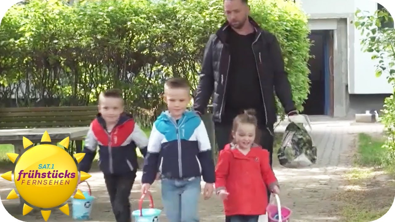 Pl&ouml;tzlich alleinerziehender Vater - so stemmt Dominik Lemcke den Alltag | SAT.1 Fr&uuml;hst&uuml;cksfernsehen