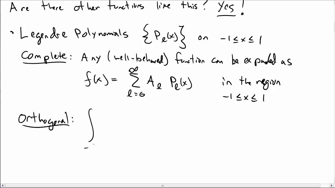 Completeness and Orthogonality