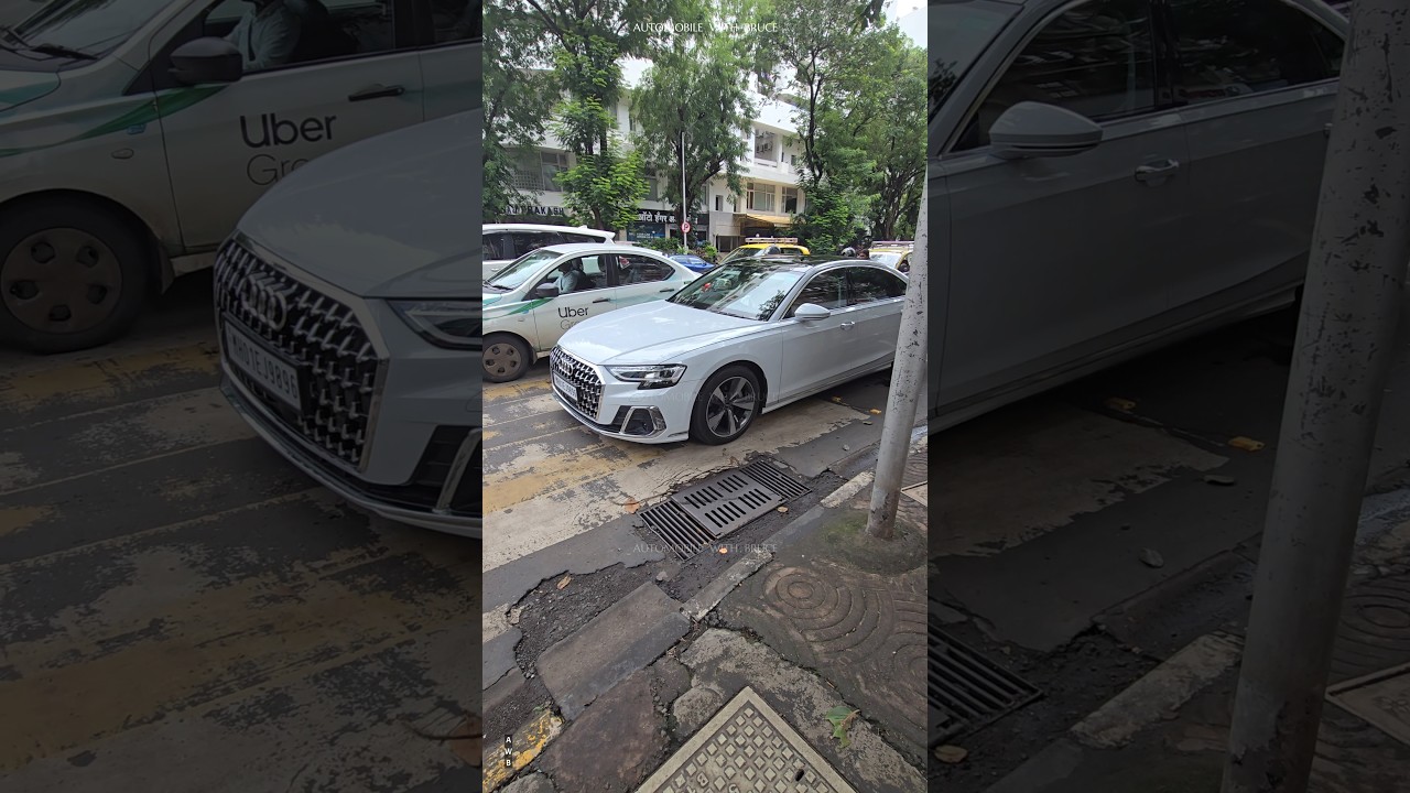 Audi A8 L looks 🔥🔥 Road Presence in white color #audia8l #luxurycar