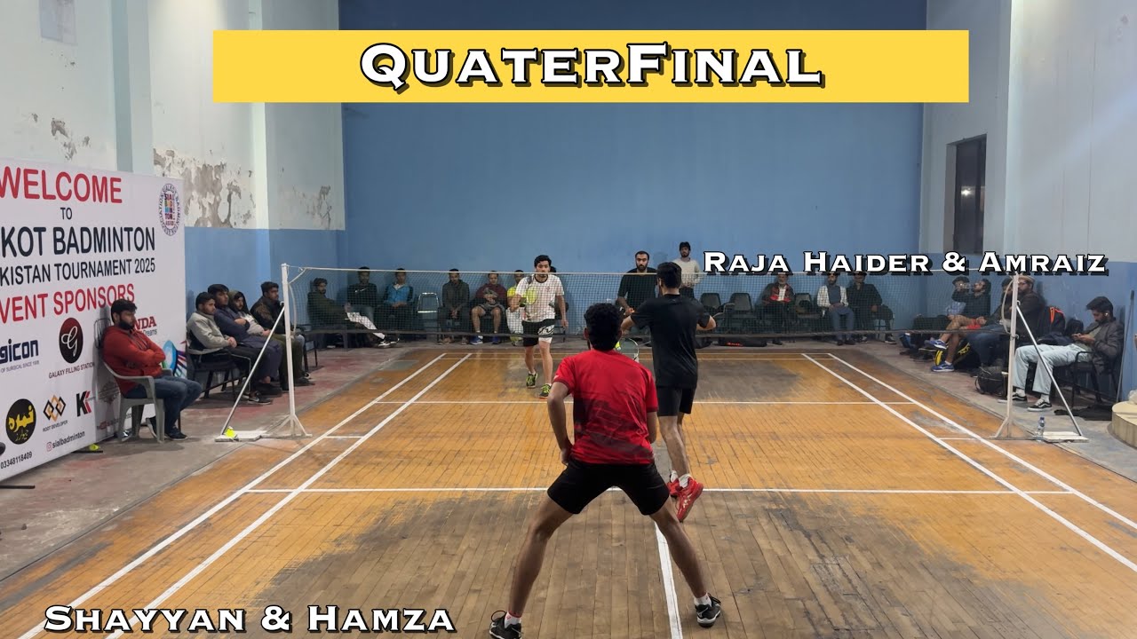 Raja haider/Amraiz vs Shayyan/Hamza Sialkot badminton tournament 2025