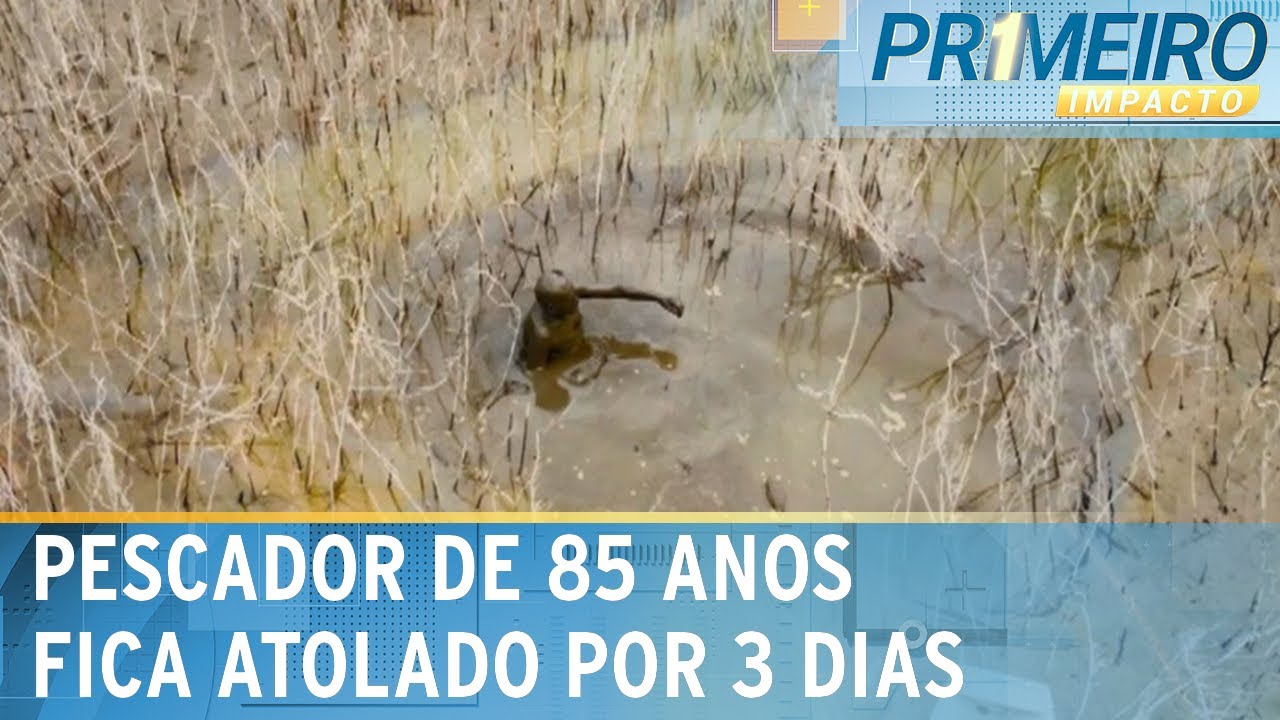 Pescador passa 3 dias atolado em buraco após seca de rio no Amazonas | Primeiro Impacto (02/08/24)