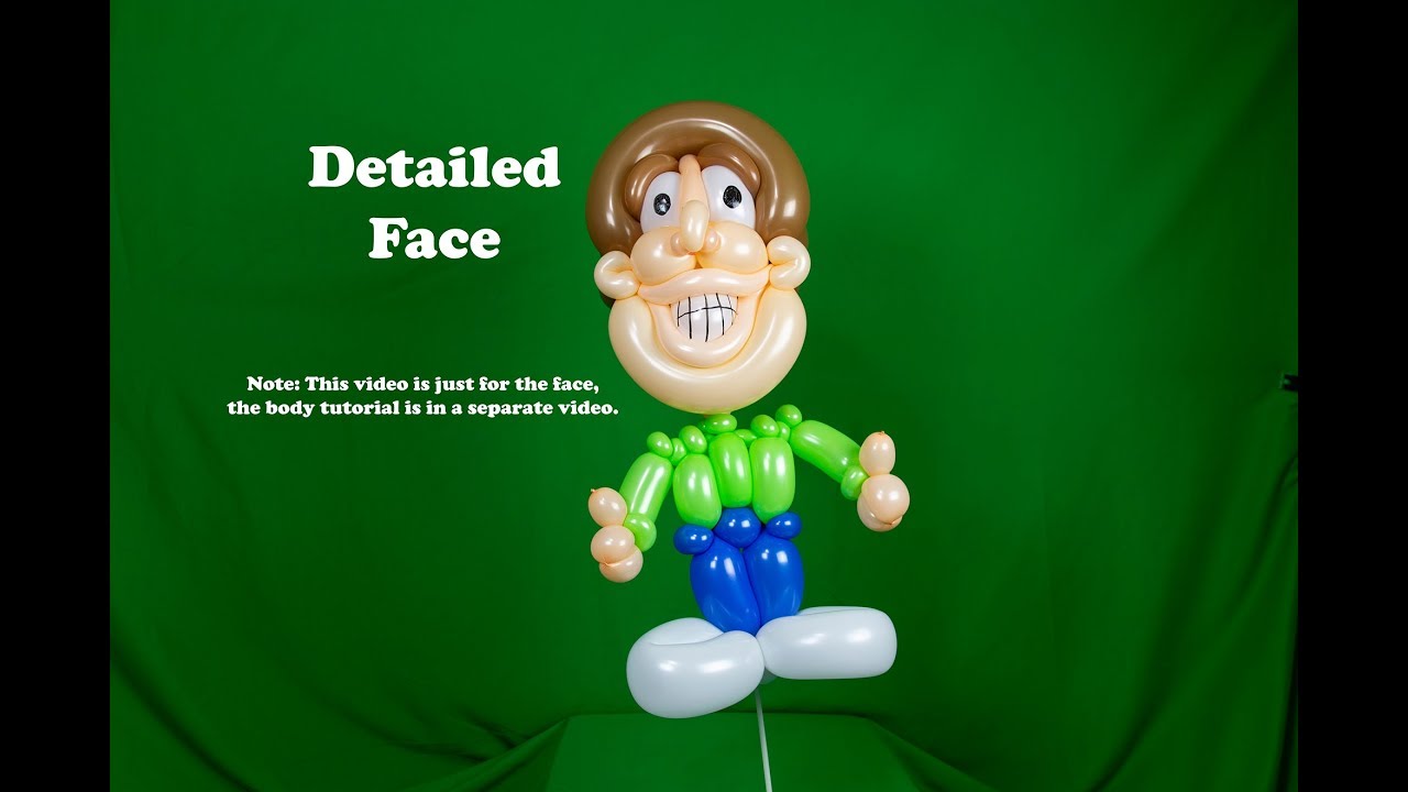 Learn how to make a fun face using balloon twisting