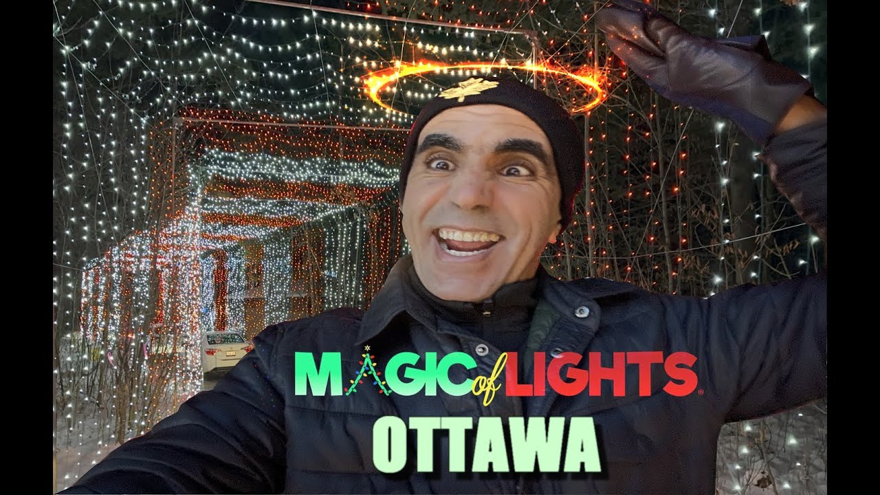Driving through the Magic Lights in Ottawa ... جولة في متاهة الانوار السحرية في أوتاوا