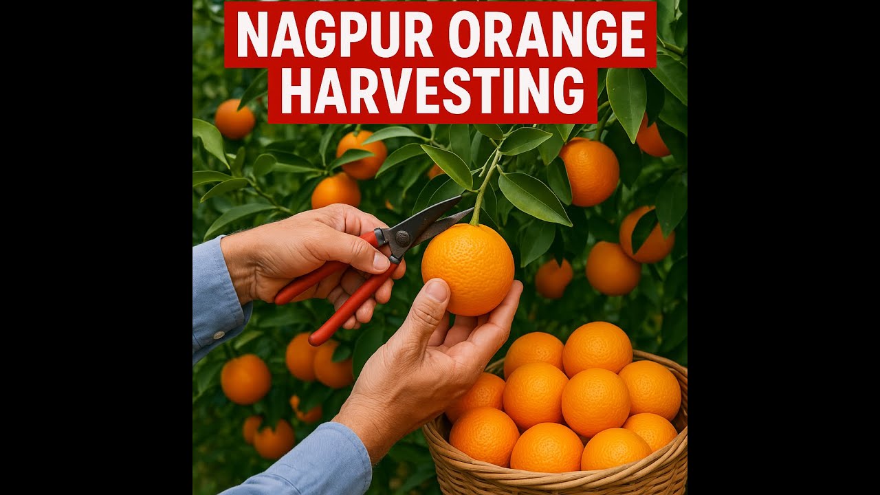 Harvesting Juicy and Tangy Nagpur Oranges.