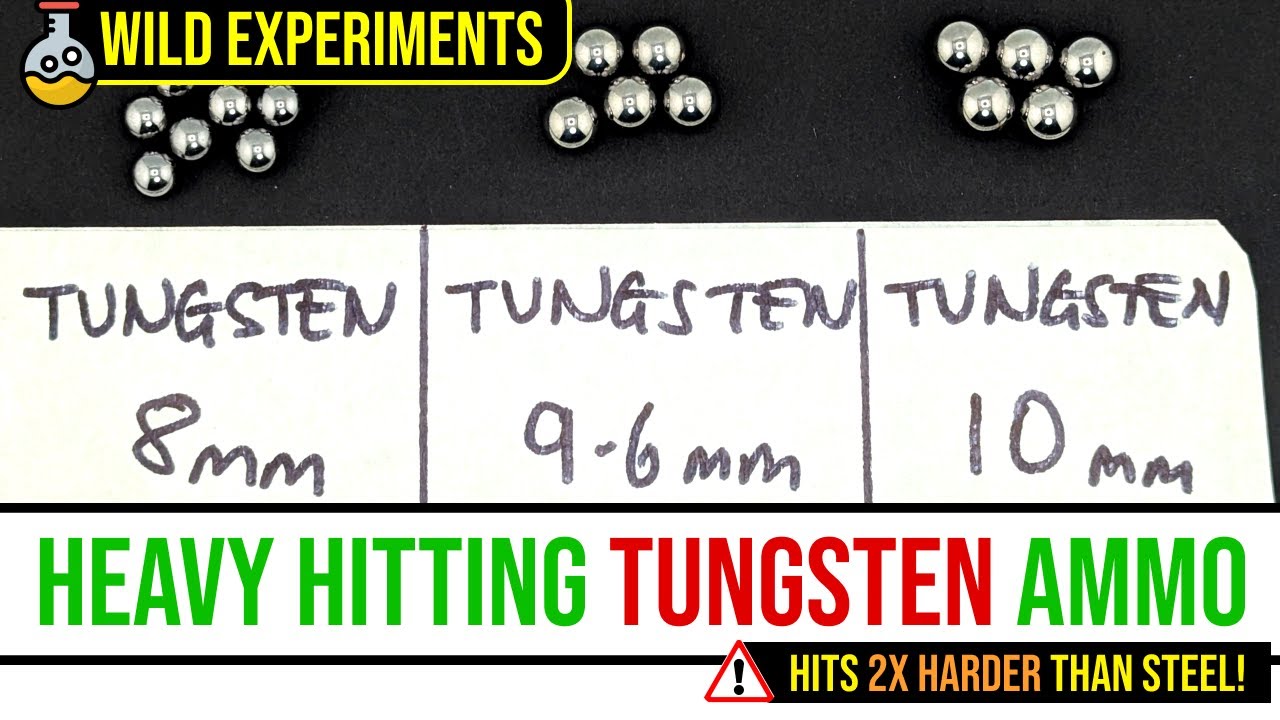 Heavy hitting TUNGSTEN ammo testing with 3m polycarbonate sheet