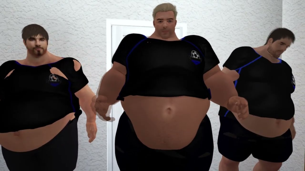 Gainer Shakes - Coach Vol 2 Part 7 & 8  - Male Weight Gain Animation