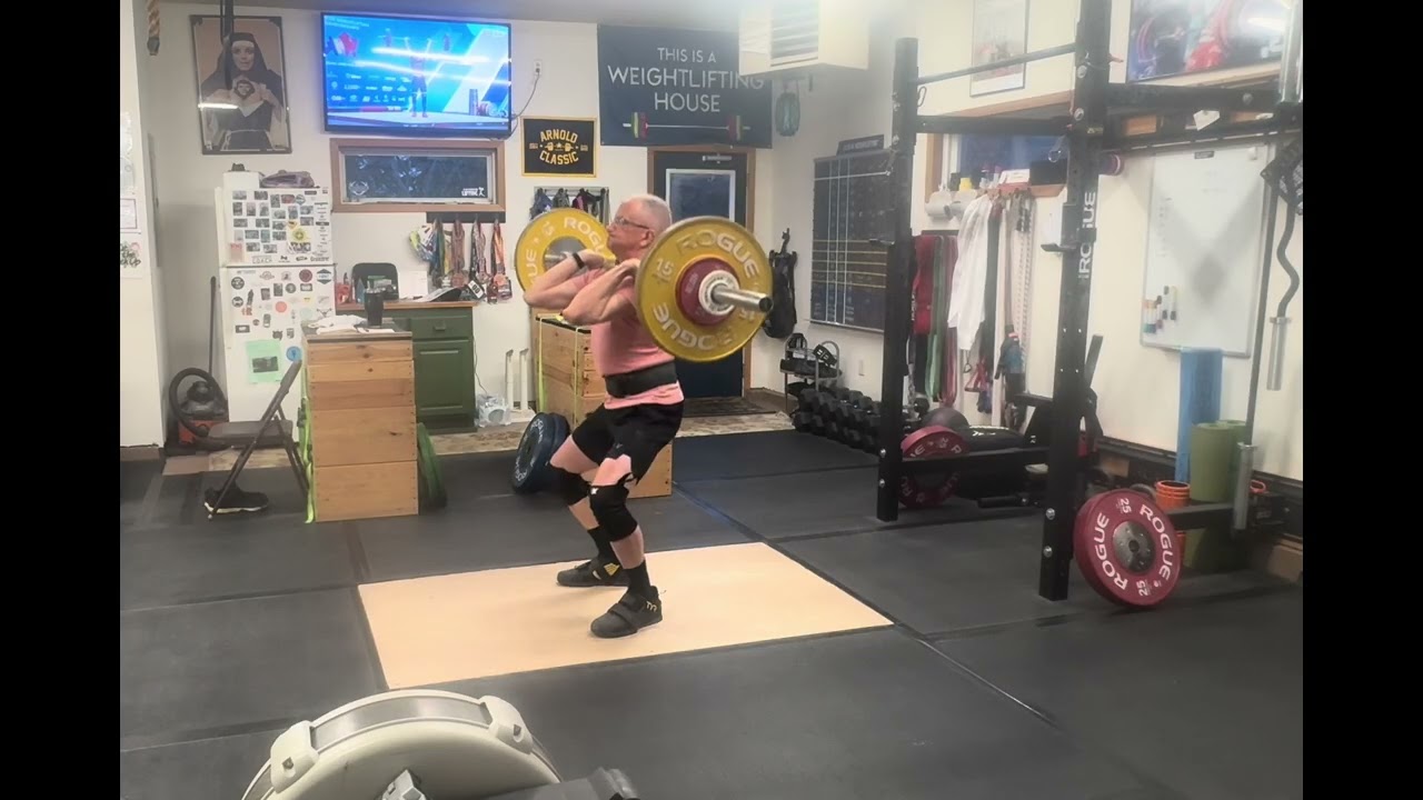 Clean @ 85, C&J complex @ 56, back squat @ 125, then 3x3 @ 110