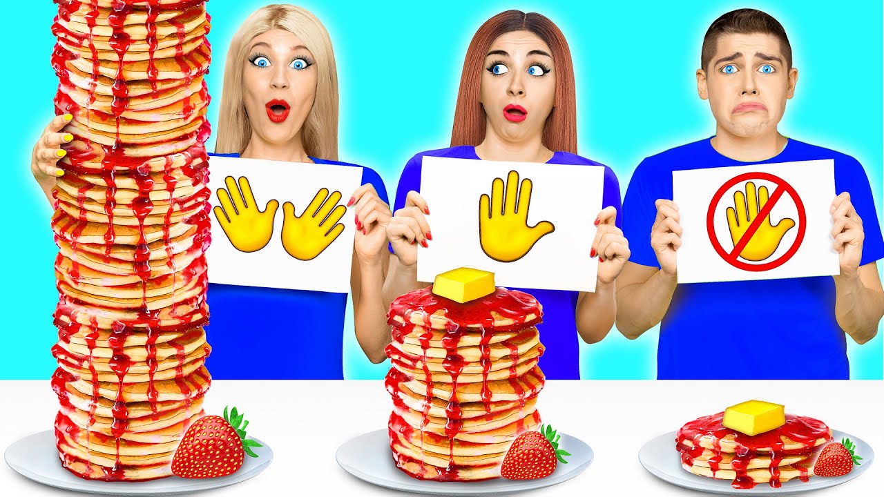 Desaf&iacute;o De Comer Sin Manos vs Una Mano vs Dos Manos por Multi DO Challenge
