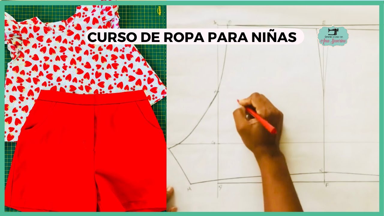 VIDEO #19 CONFECCIÓN PANTALÓN CORTO NIÑAS - CURSO ROPA DE NIÑAS