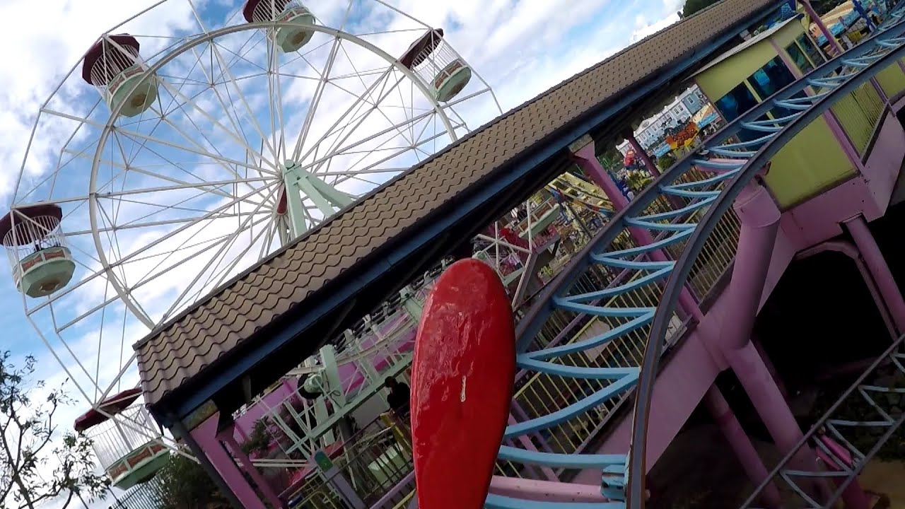 Barnstormer front seat on-ride HD POV Adventure Island