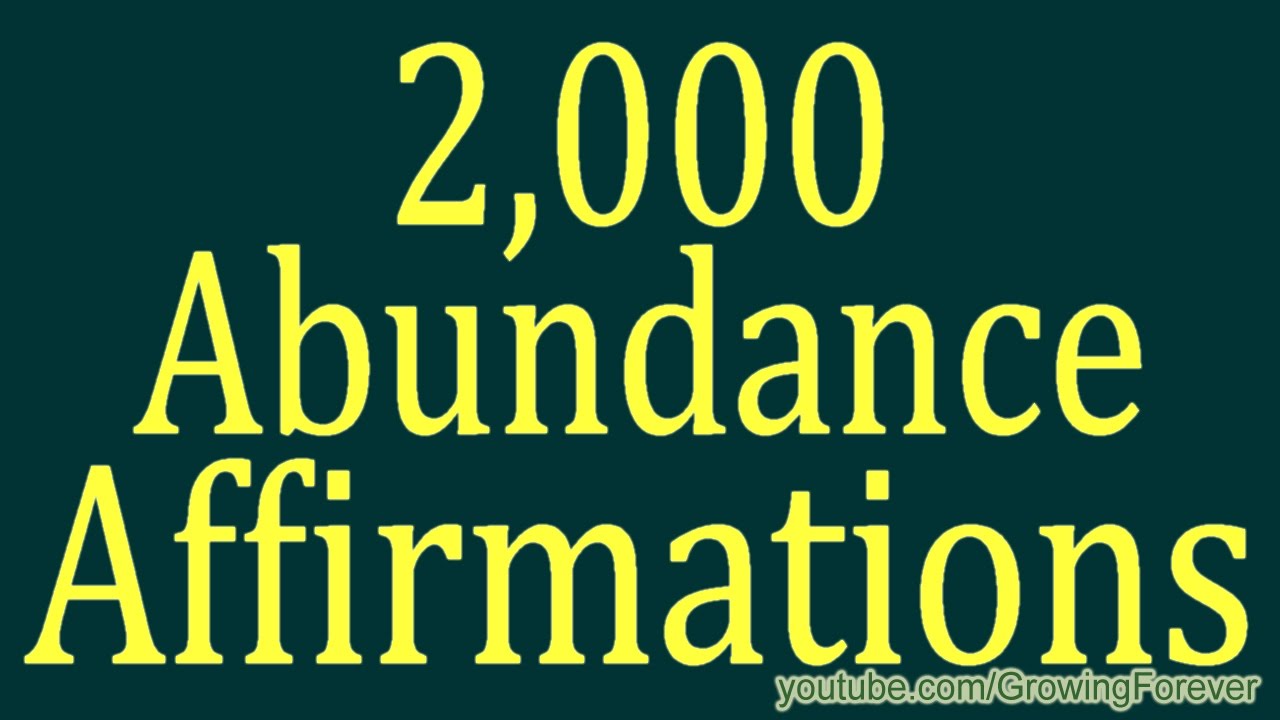 2,000 ★POWERFUL★ Abundance Affirmations & Images - Wealth Money Prosperity Cash Law of Attraction #1