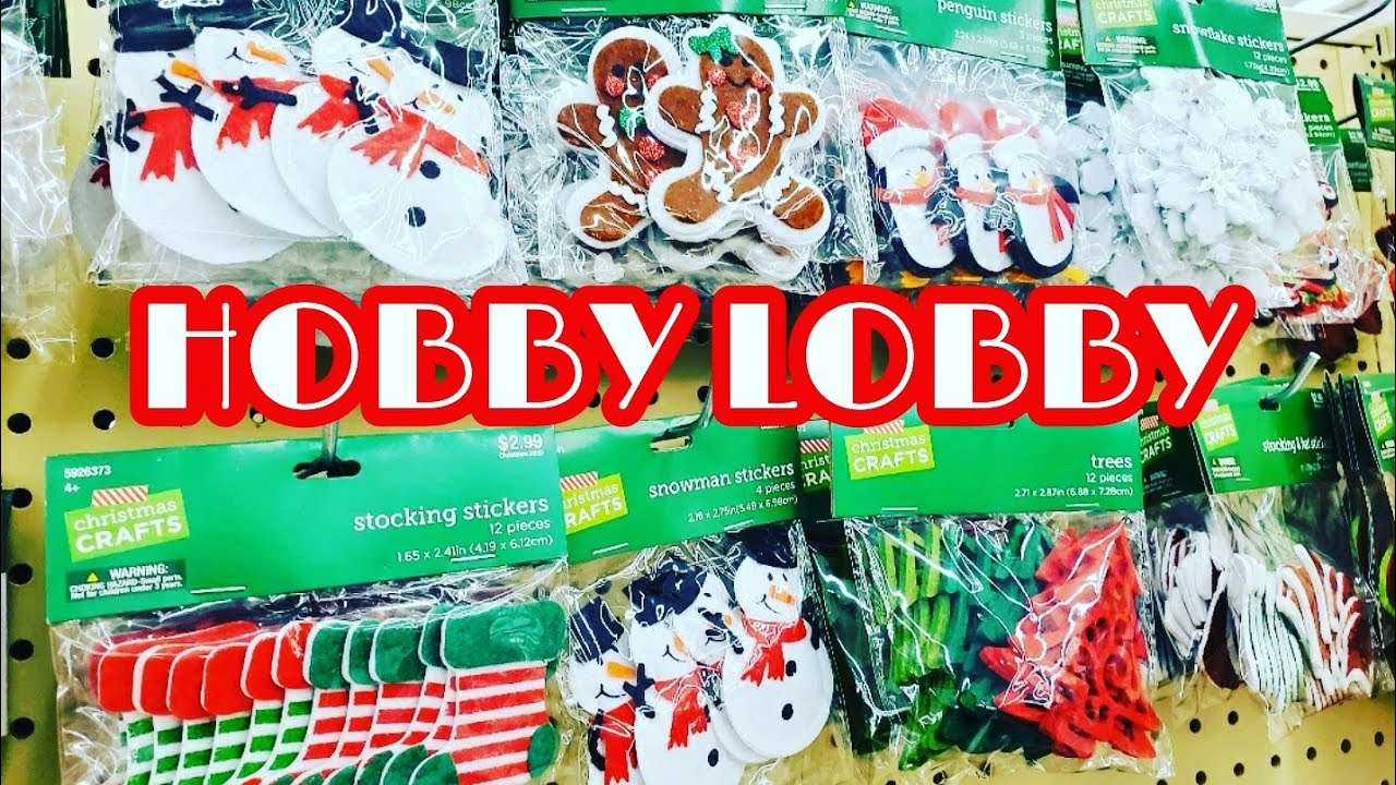 HOBBY LOBBY 🔴 CHRISTMAS 🎄STICKERS DIY AND CRAFTS 🔴