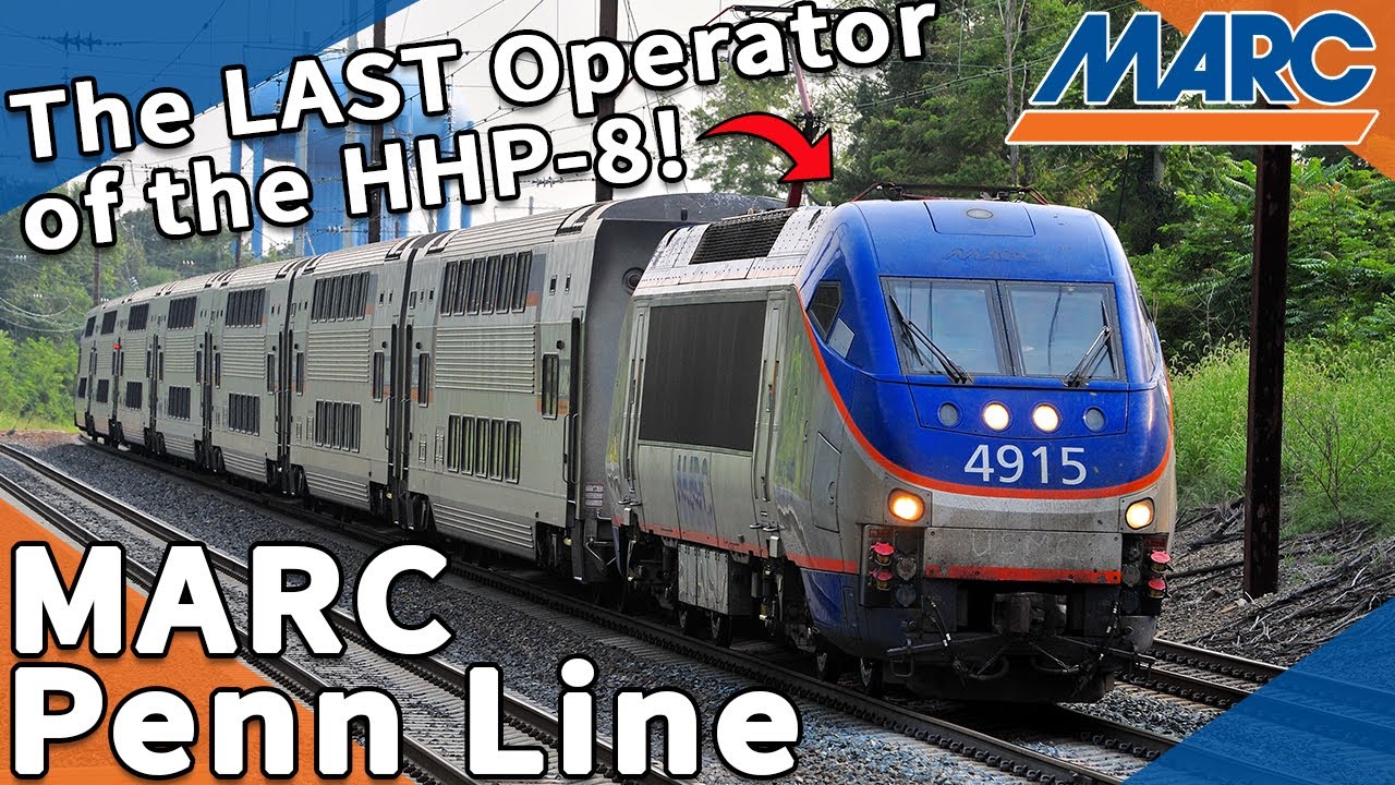 MARC Penn Line: The LAST of the HHP-8s! | Washington to Baltimore at 125 MPH