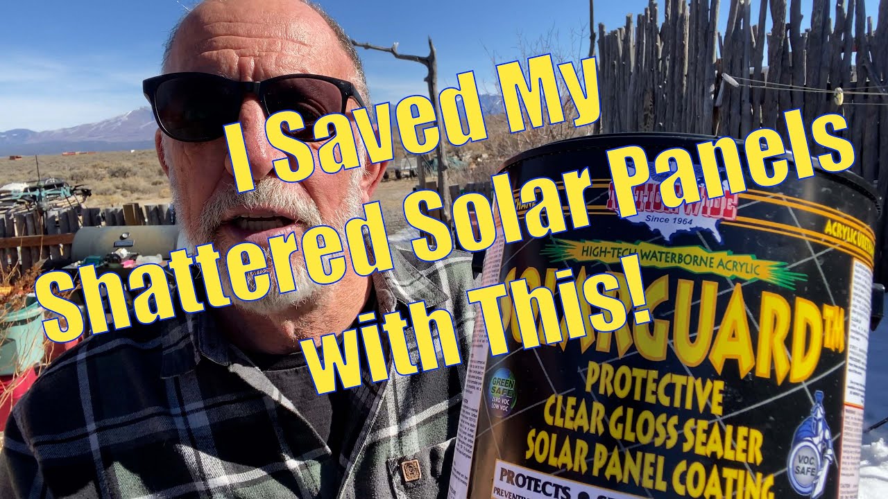 Saving Shattered Solar Panels with Sealant.