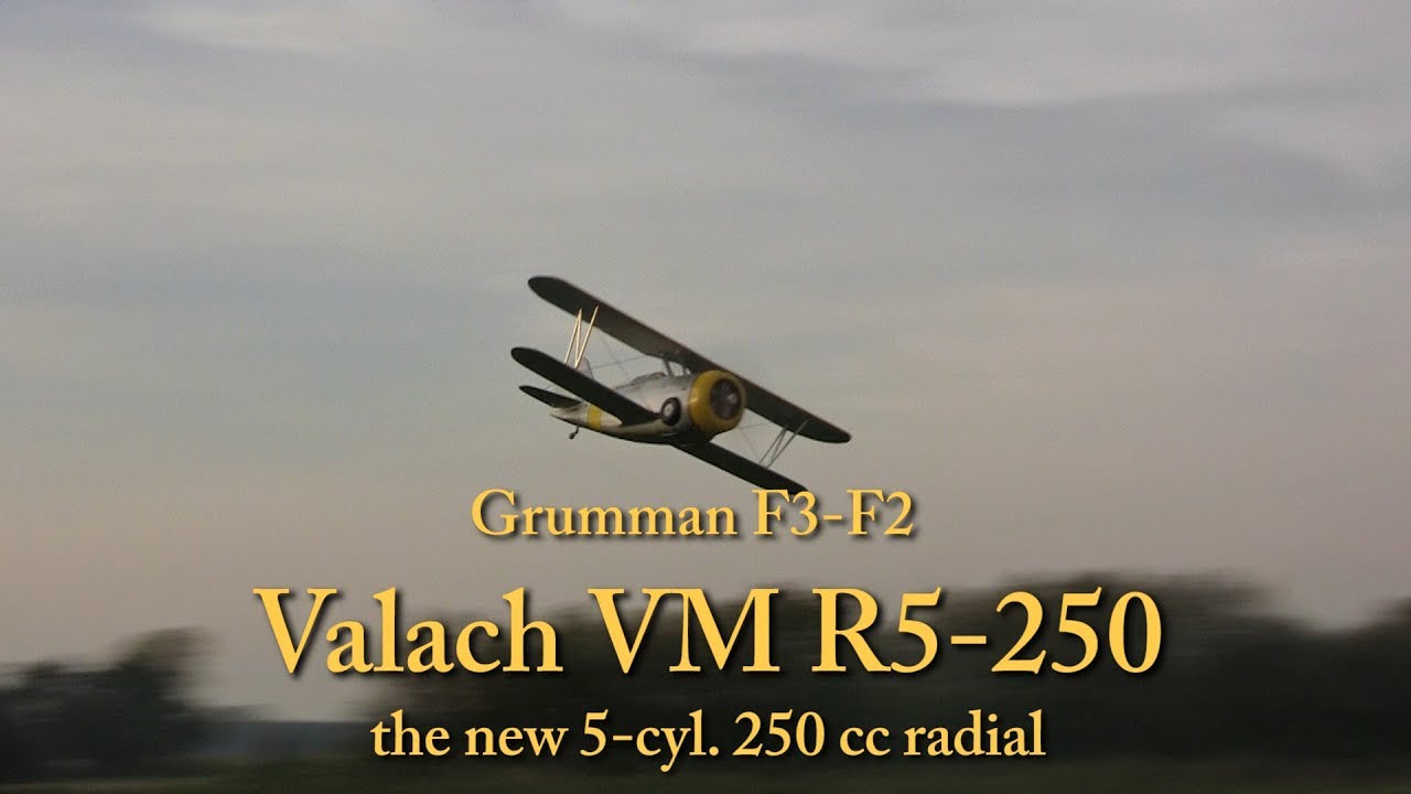 Valach VM R5-250 Sternmotor in Grumman F3 F2
