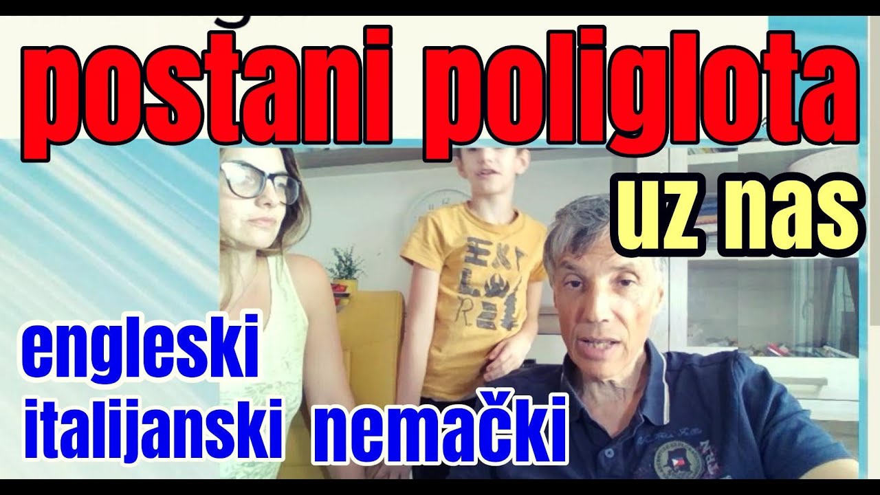 AKO MOŽE ON, MOŽETE I VI, NAUČITE TRI JEZIKA BRZO UZ NAŠ MATERIJAL. FUNKCIONIŠE, DOKAZ JE OVAJ VIDEO