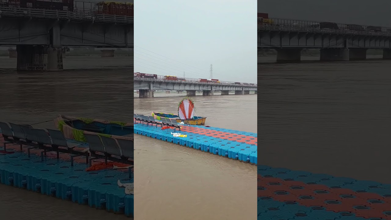 Brijghat ganga river 😮#brijghat ##ganga #shorts #flood #gangariver