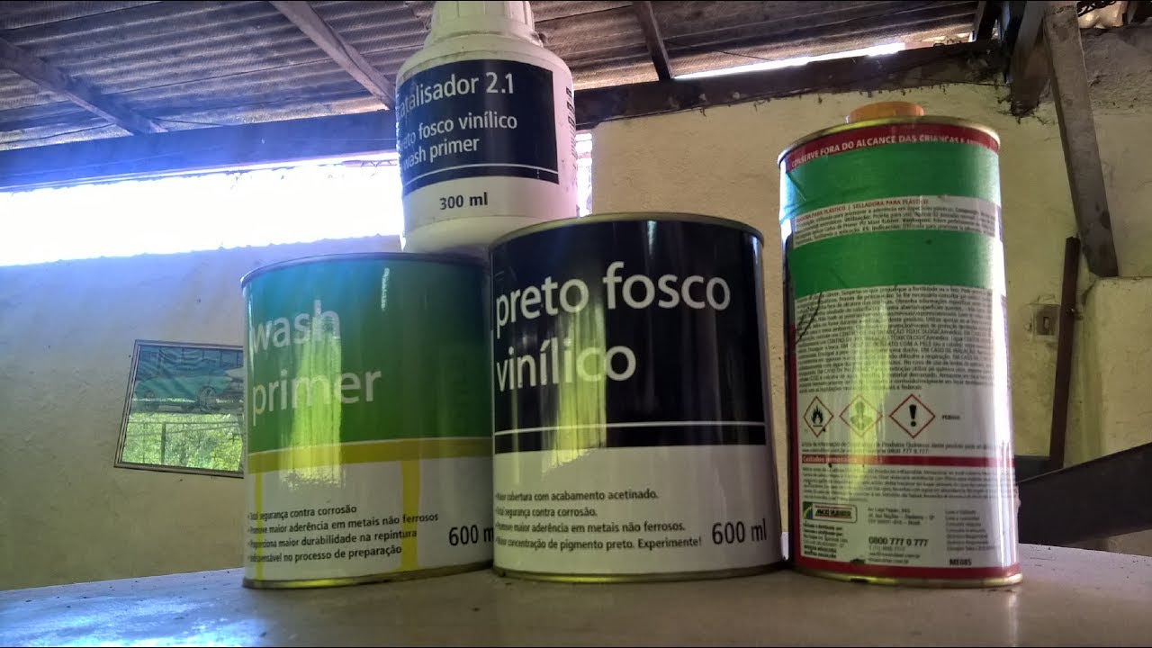Oficina Ribas - Wash Primer? Preto Víníco? Dúvidas.