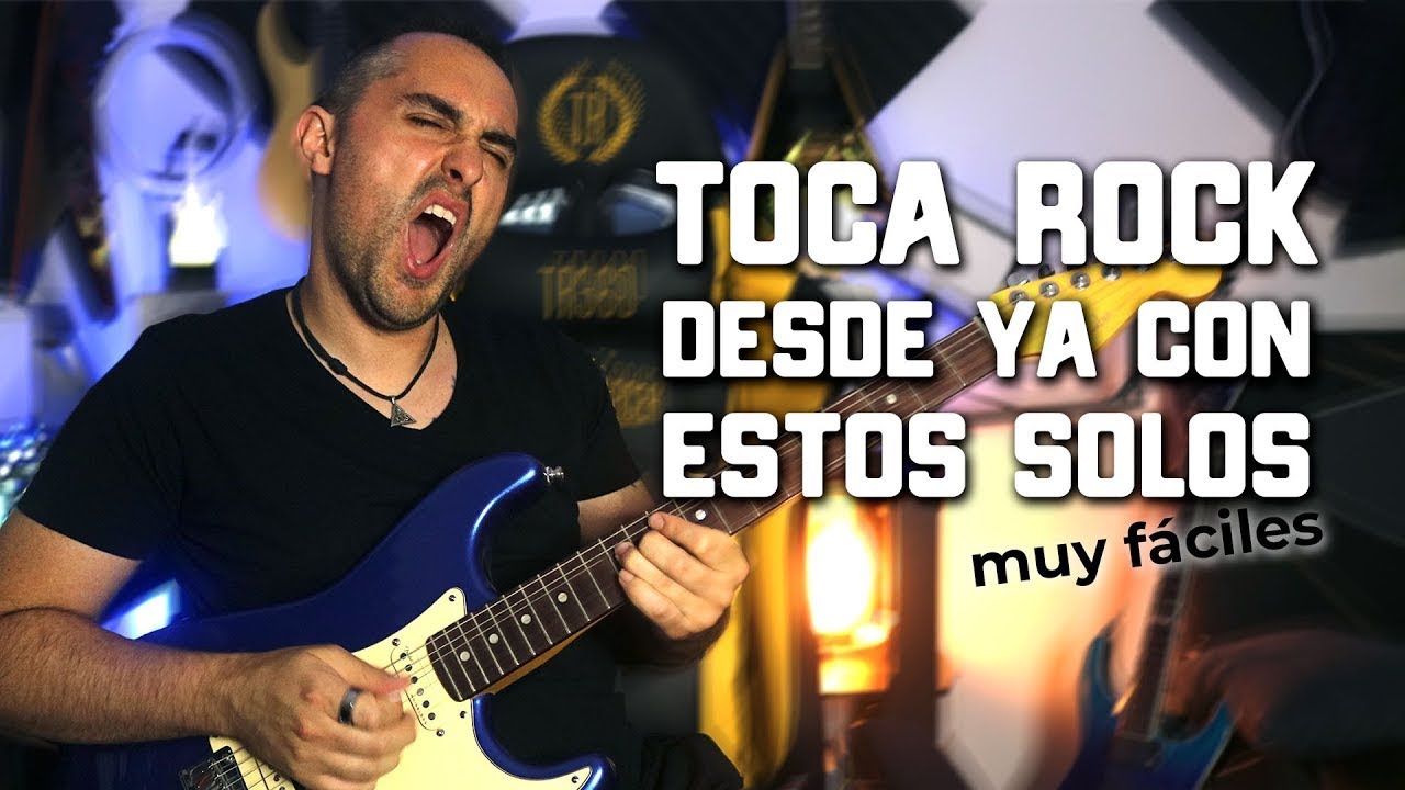 3 SOLOS DE ROCK Fáciles para Guitarra 🎸 Tablaturas