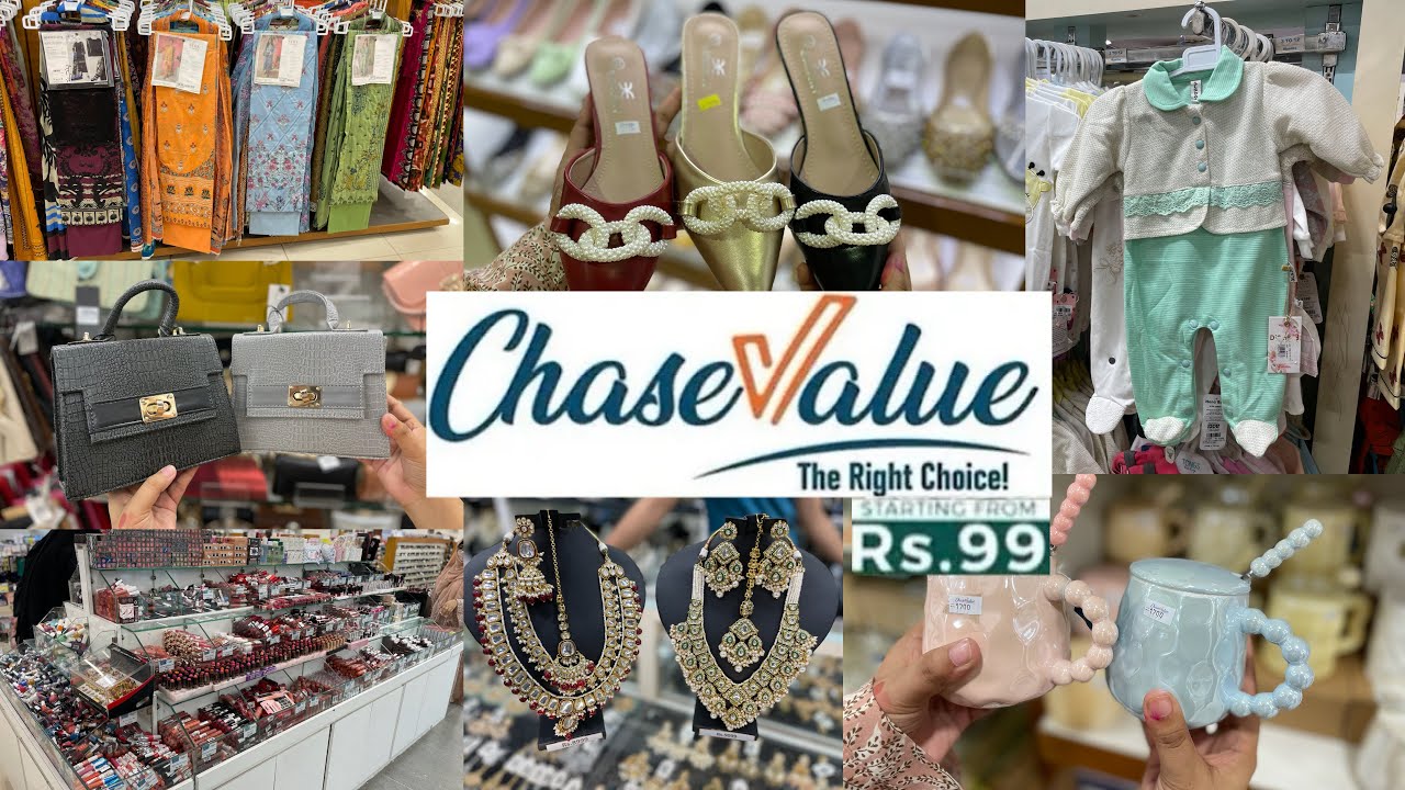 Chase Value Karachi-Footwear,Bags,dress,makeup,jewelry,crockery & Kids Shopping-Local Bazar Pakistan