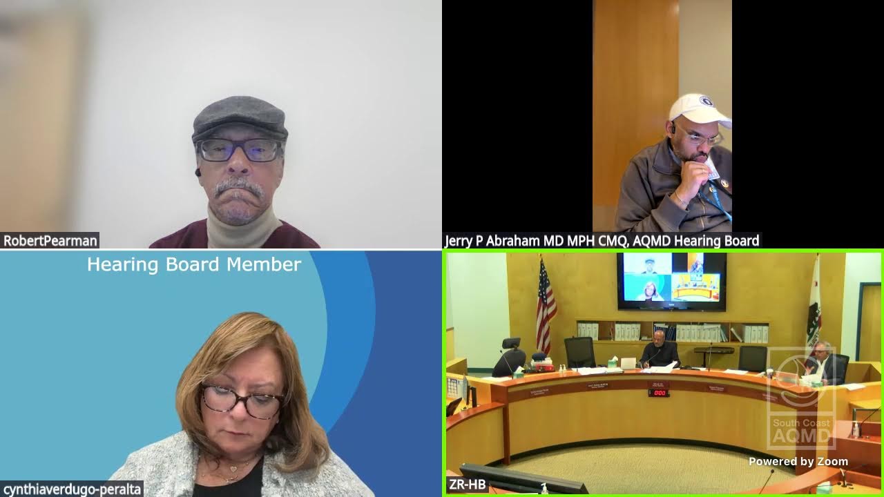 South Coast AQMD Hearing Board Hearing - February 19, 2026