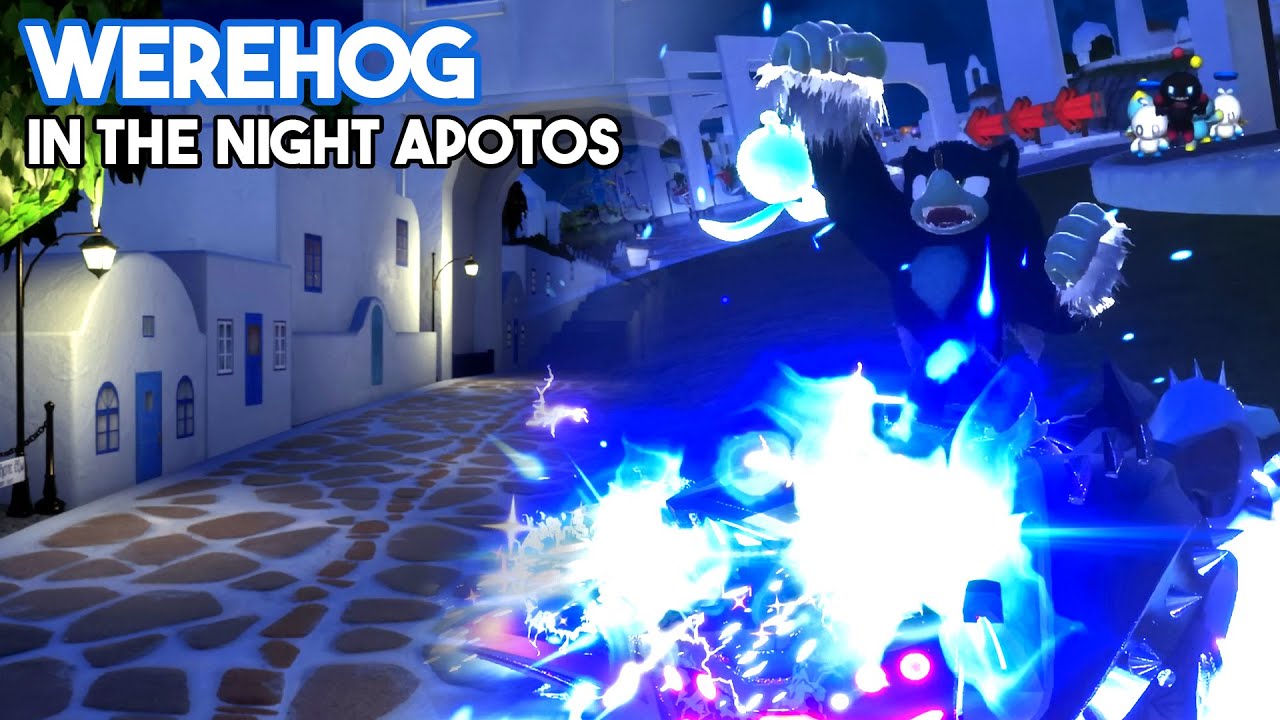 Werehog (with Voice Mod) in the Night Apotos - Sonic Racing: CrossWorlds