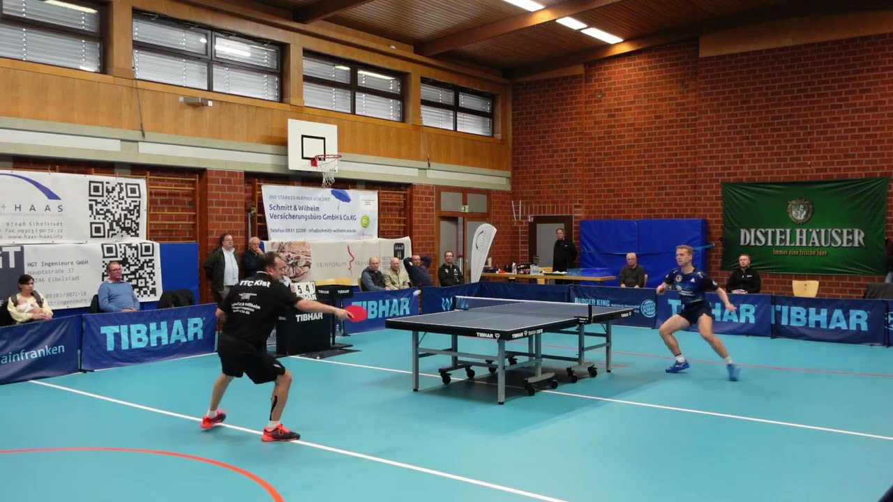 Chtchetinine (TTR 2275) vs. Müller (TTR 2164) - TTC Kist gg. Post SV Mühlhausen II (3. Bundesliga)