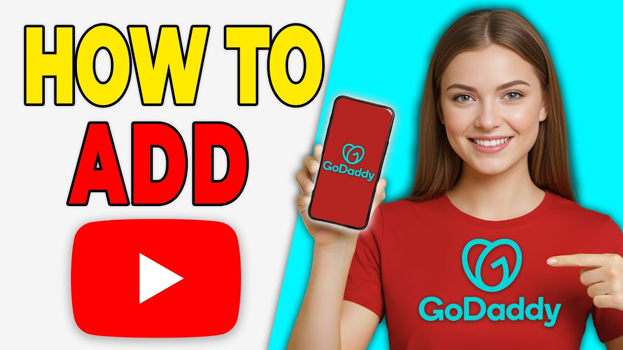 Как добавить ссылку на YouTube-канал на сайт GoDaddy (просто)